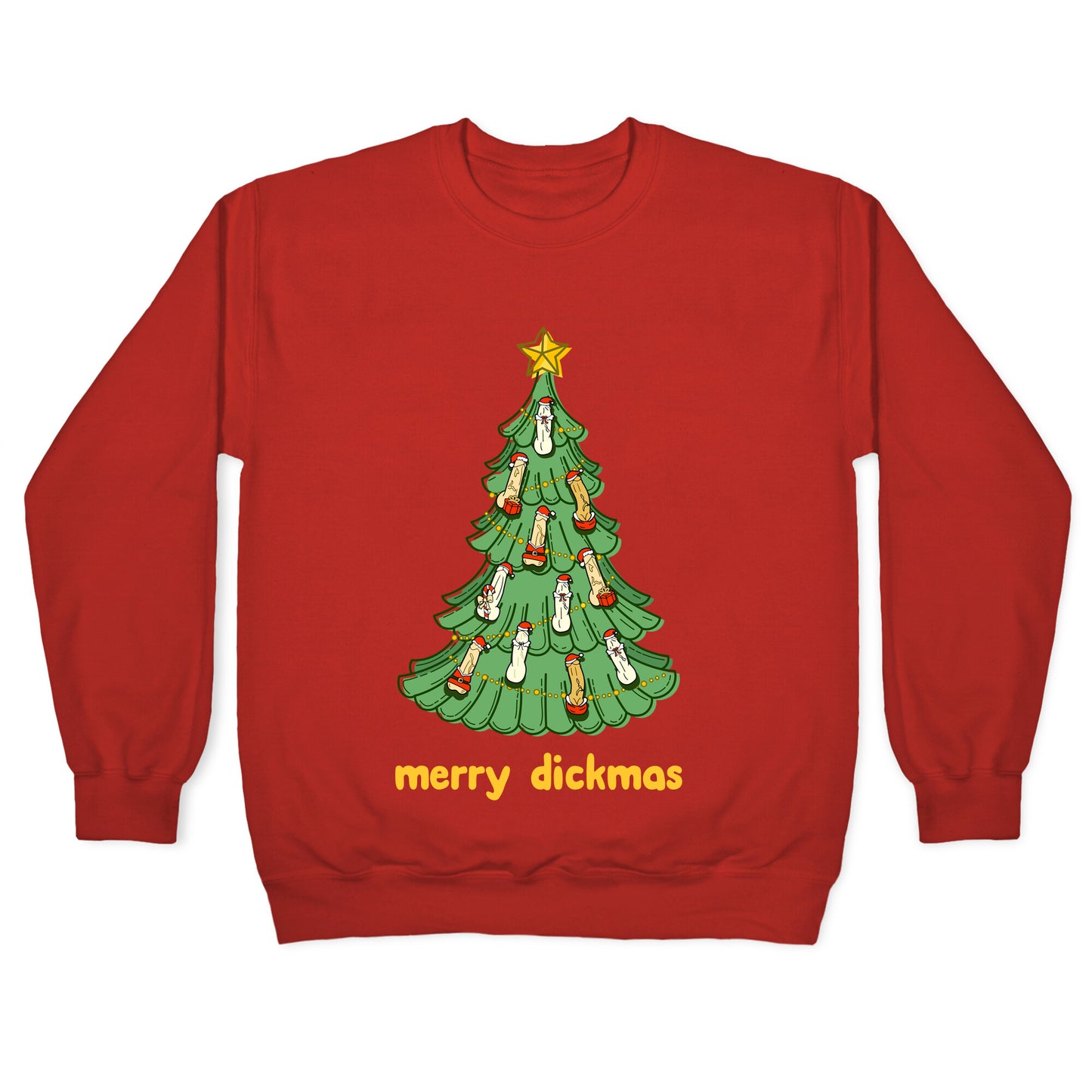 Merry Dickmas Crewneck Sweatshirt
