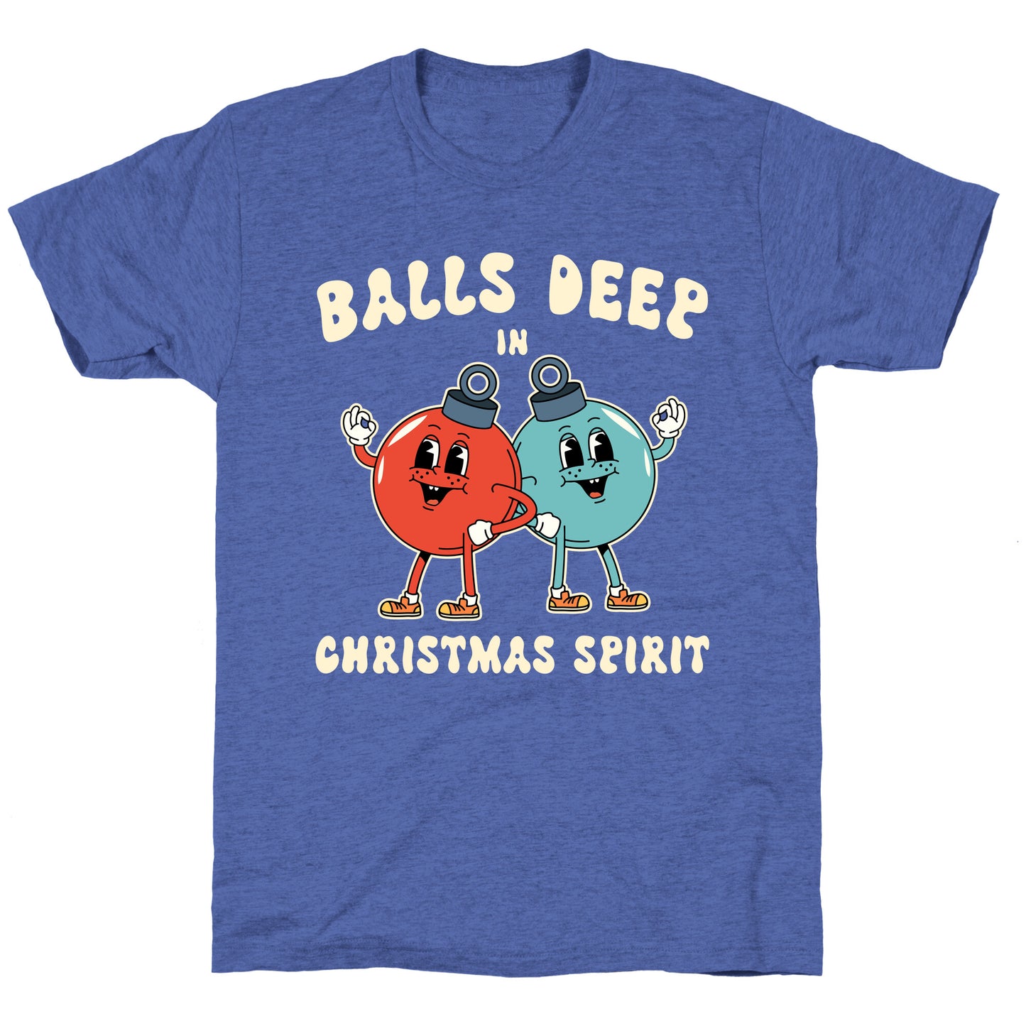 Balls Deep in Christmas Spirit Unisex Triblend Tee