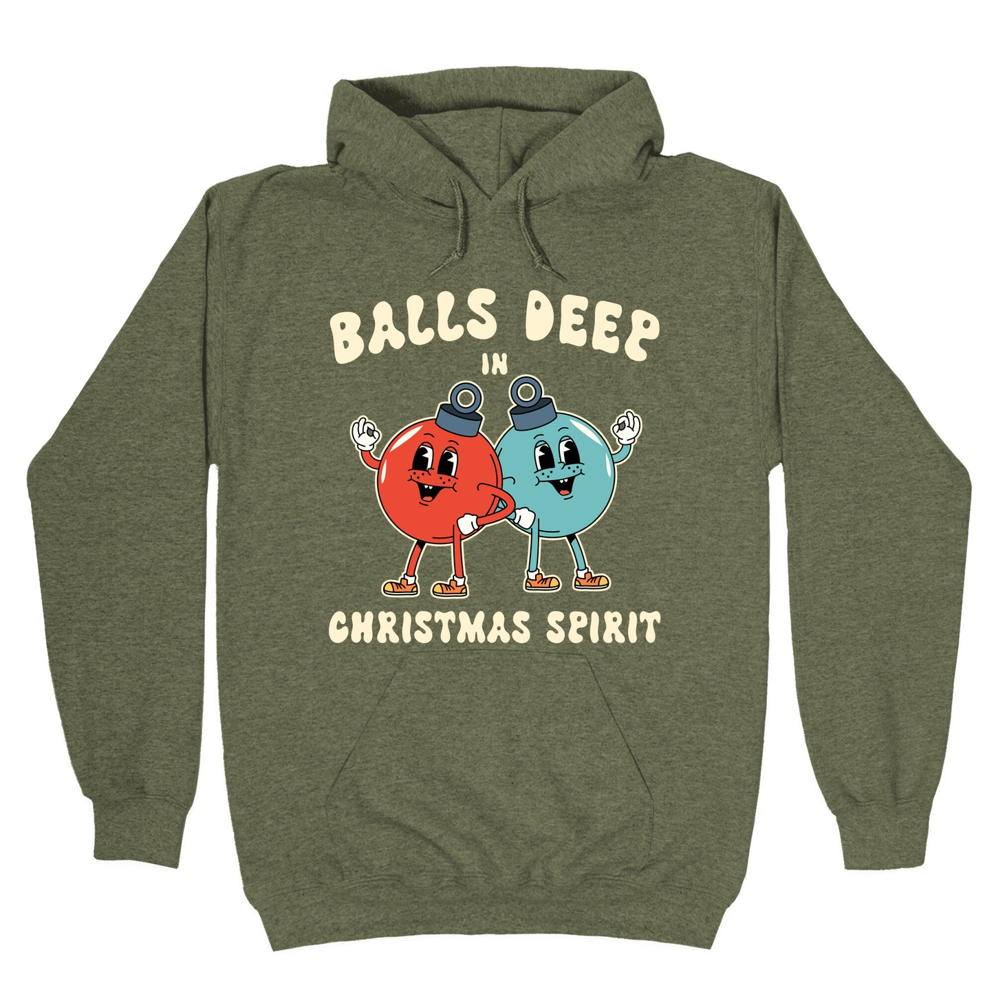 Balls Deep in Christmas Spirit Hoodie