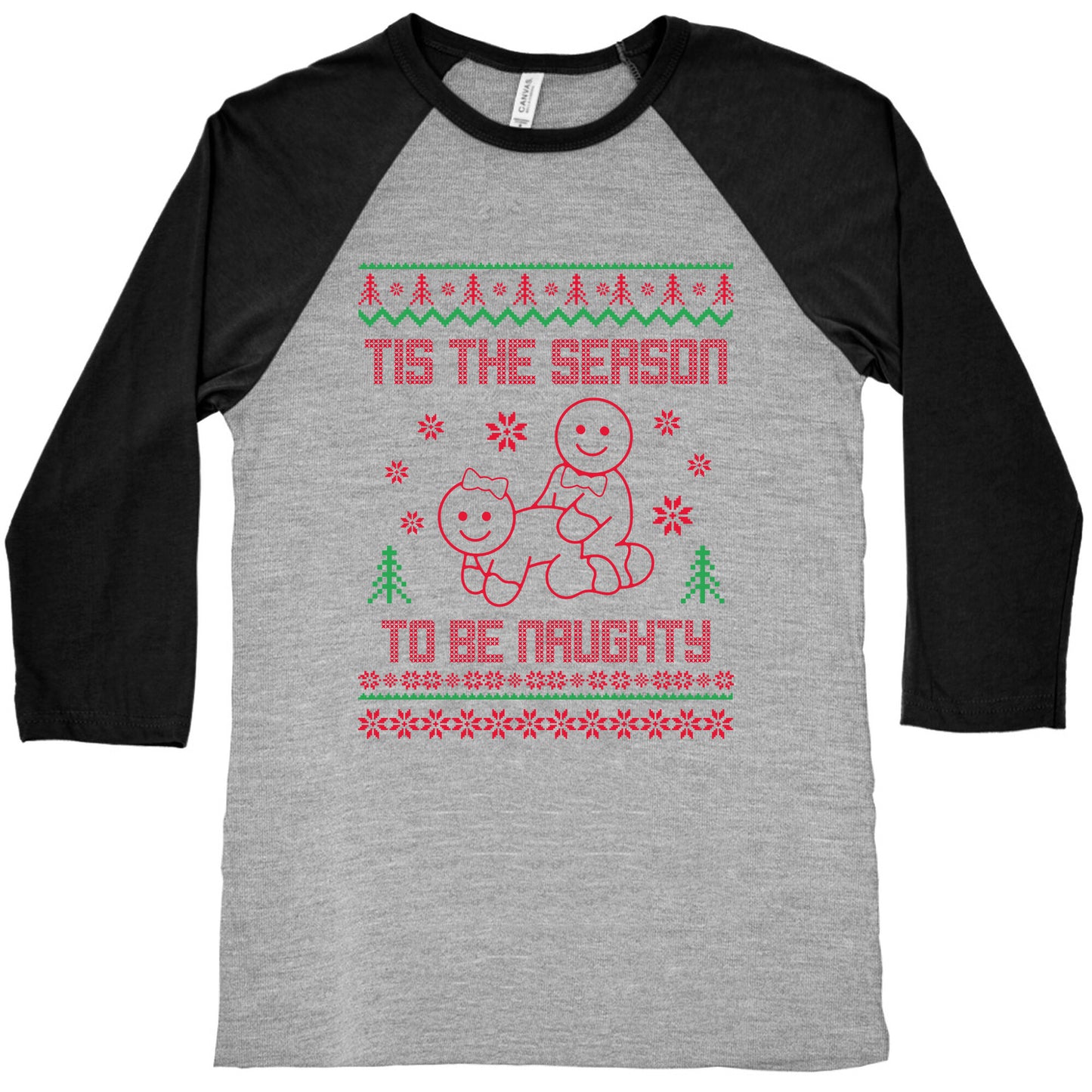 Tis The Season To Be Naughty Baseball Tee