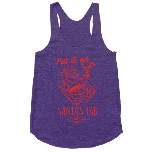 Put it On Santas Tab Racerback Tank