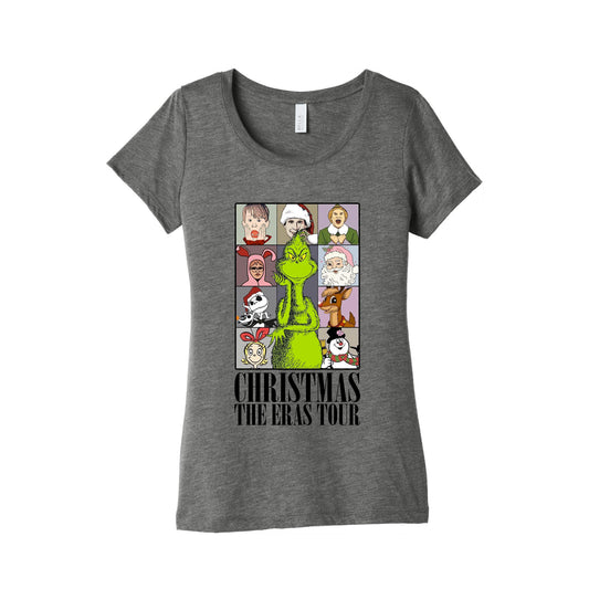 Christmas Eras Tour Womens Triblend Tee