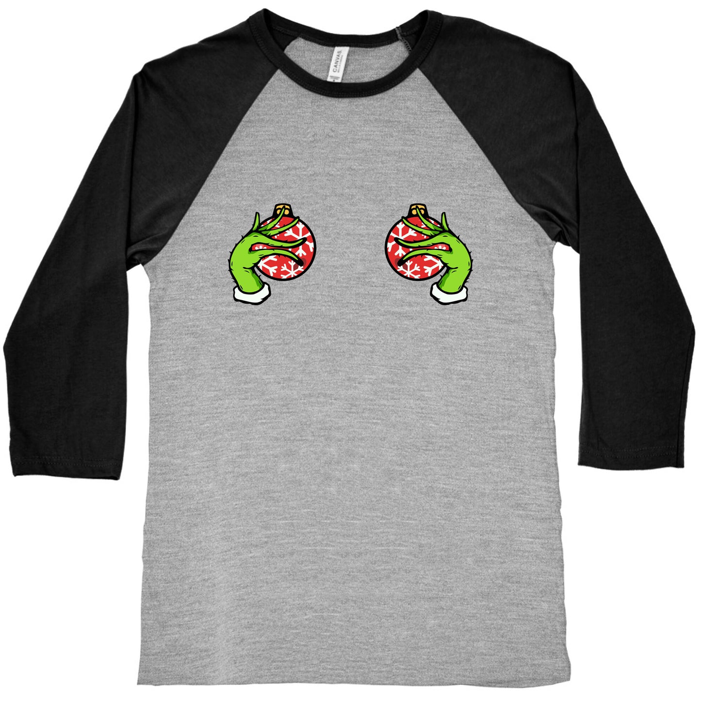 Christmas Boobie Shirt Baseball Tee
