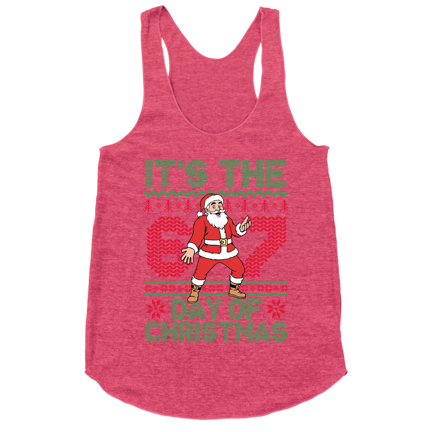 Santa Six Seven Racerback Tank