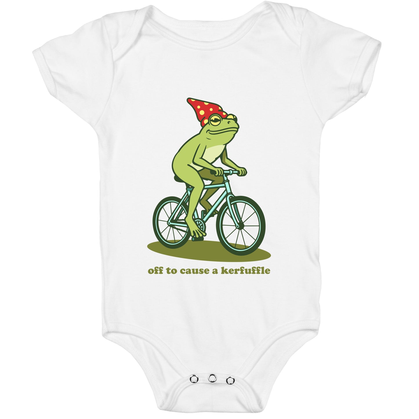 Off to Cause a Kerfuffle Baby One-Piece