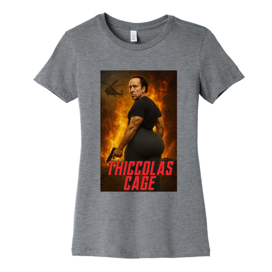 Thiccolas Cage Womens Cotton Tee