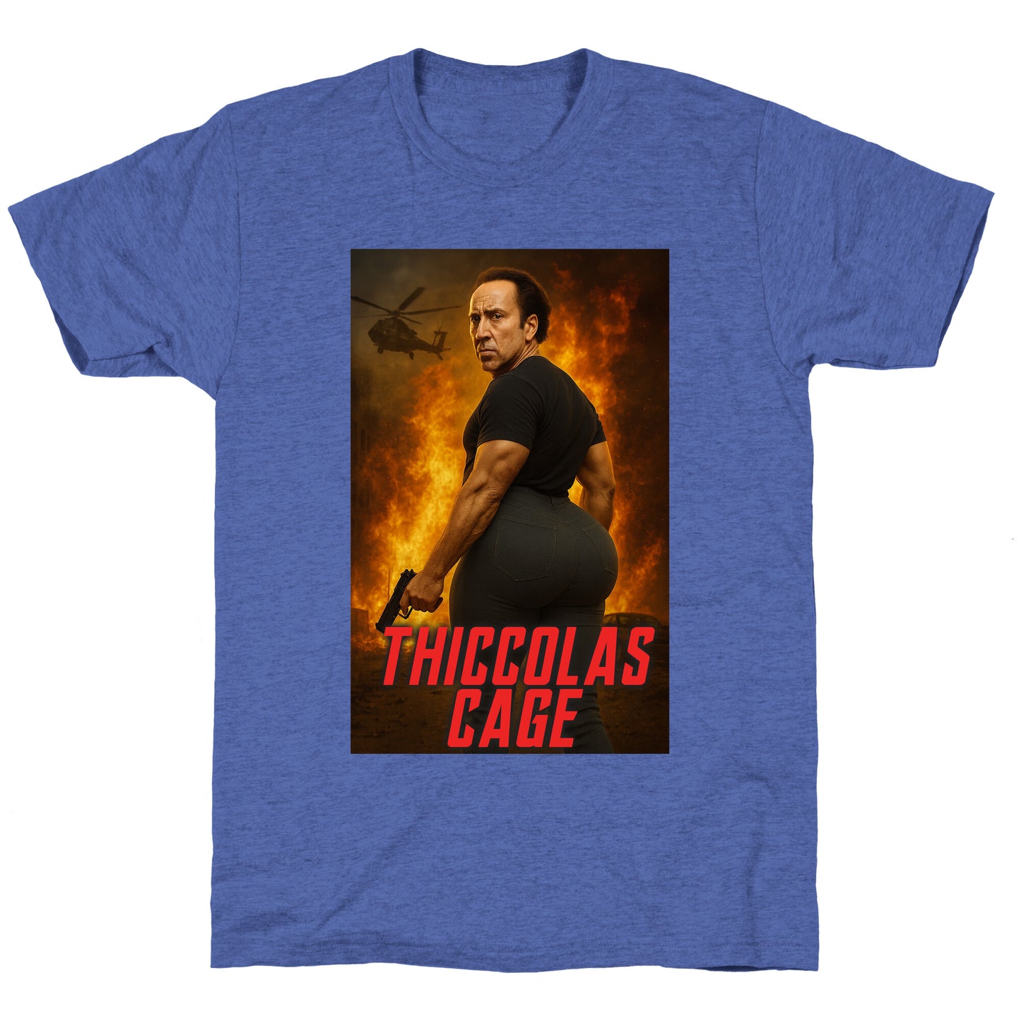 Thiccolas Cage Unisex Triblend Tee