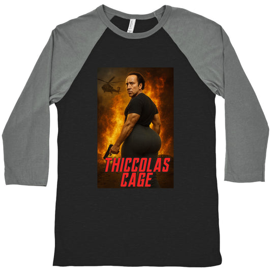 Thiccolas Cage Baseball Tee