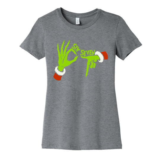 67 Grinch Hands Womens Cotton Tee