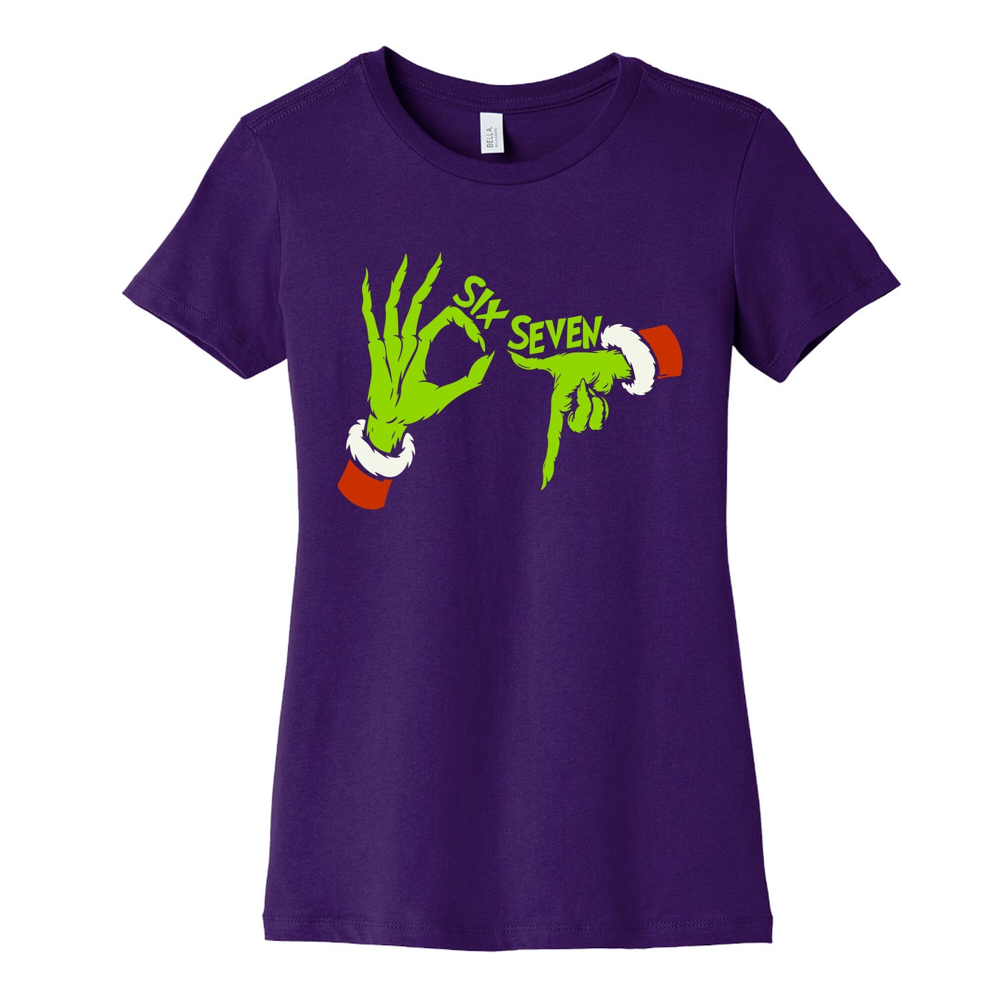 67 Grinch Hands Womens Cotton Tee
