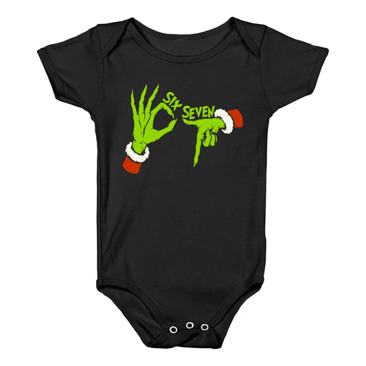 67 Grinch Hands Baby One-Piece