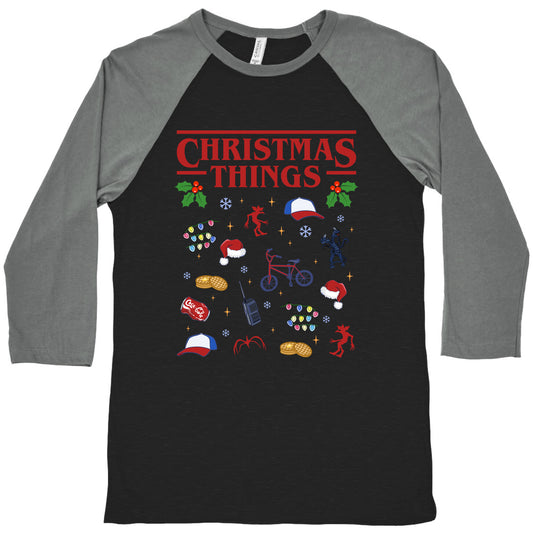 Christmas Things Baseball Tee
