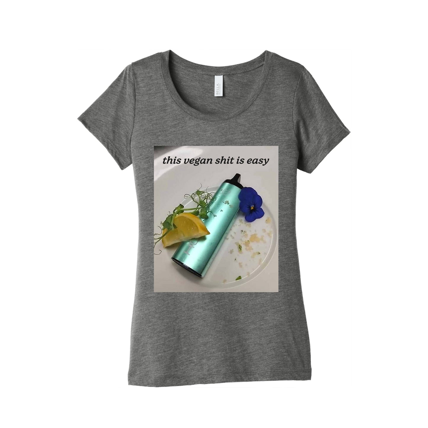 This Vegan Shit is Easy Womens Triblend Tee