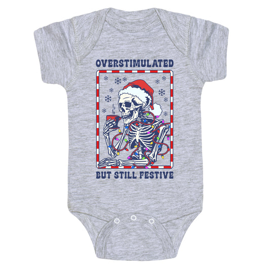 Overstimulated, But Still Festive Baby One-Piece