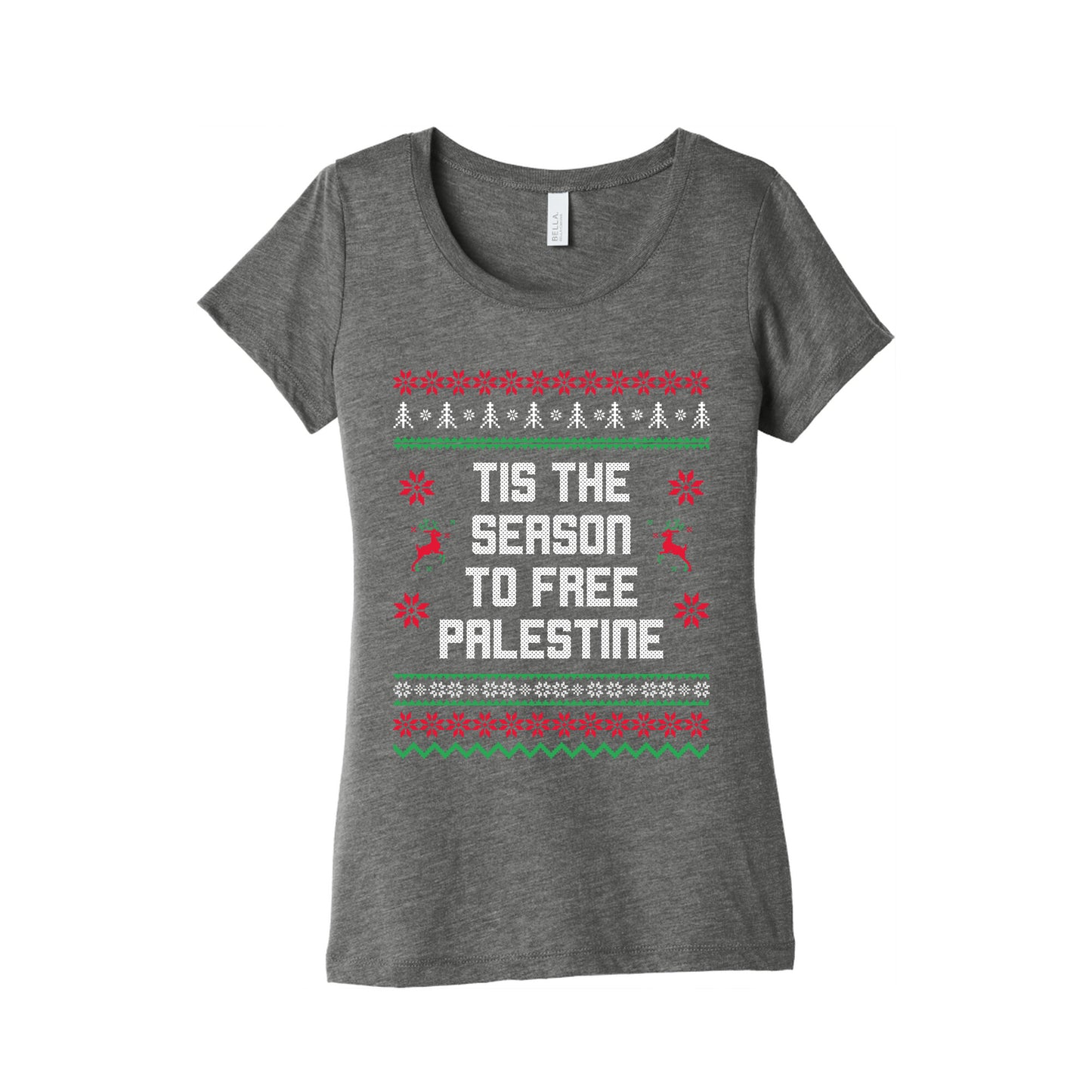 Tis the Season to Free Palestine Womens Triblend Tee