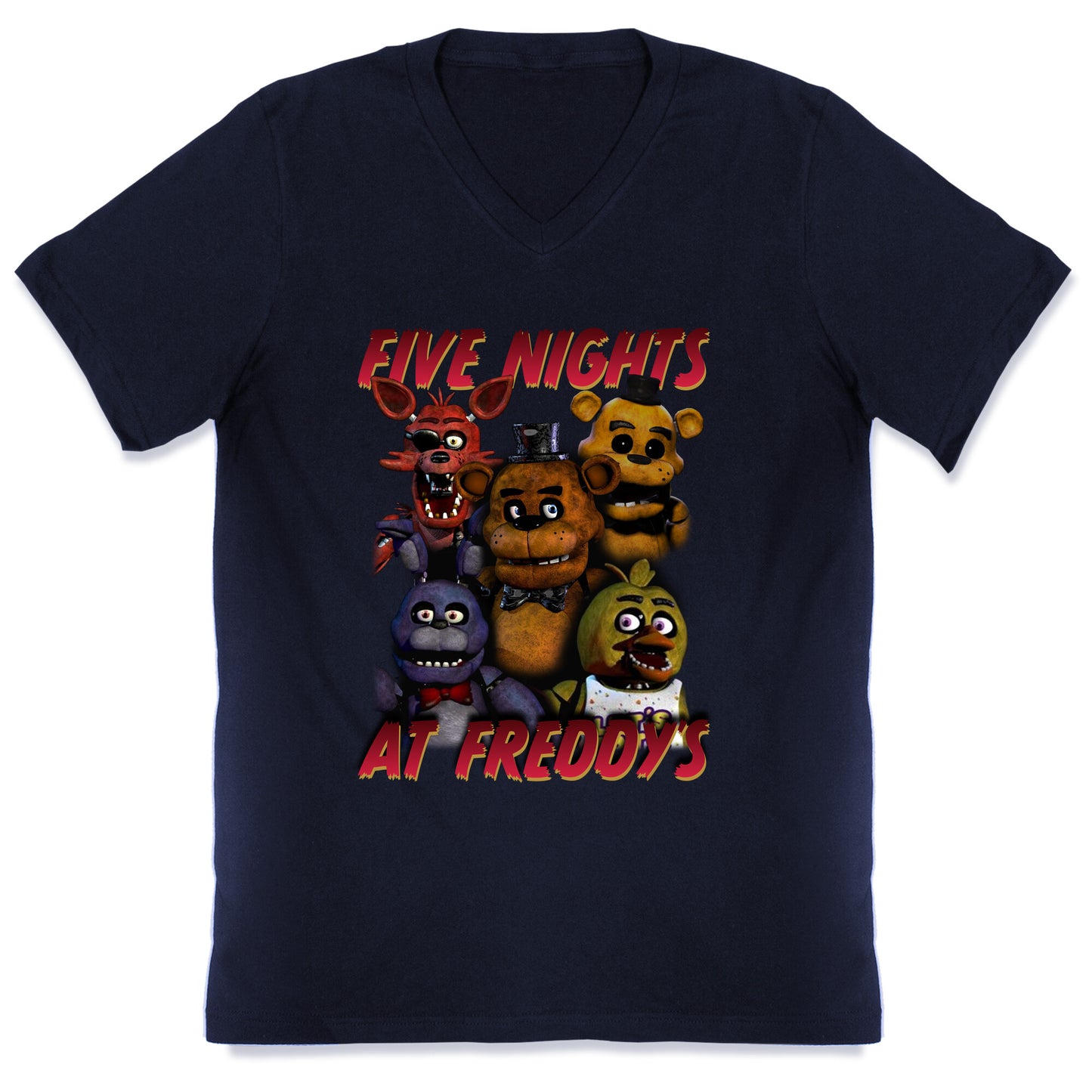 Five Nights At Freddys V-Neck