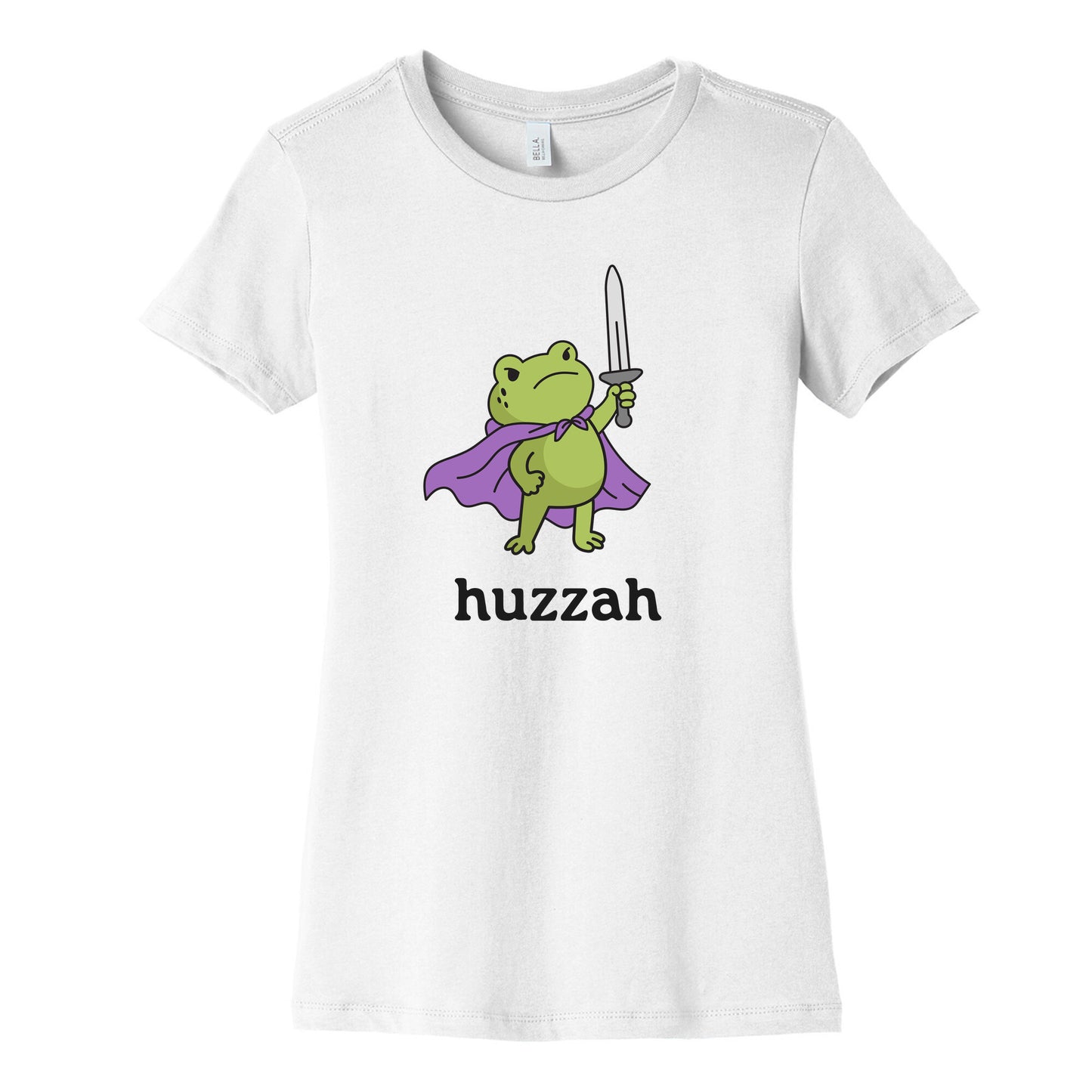 Huzzah Frog Womens Cotton Tee