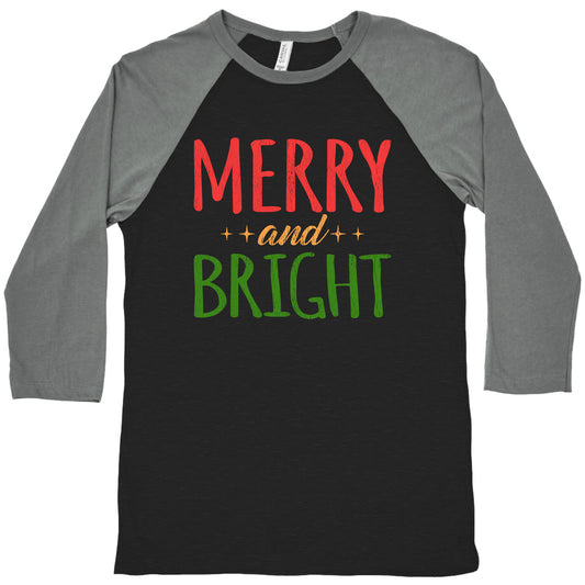 Merry & Bright Baseball Tee