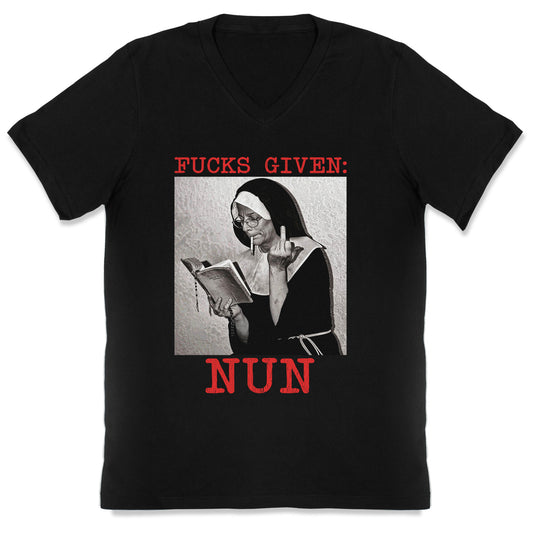 Fucks Given: Nun V-Neck
