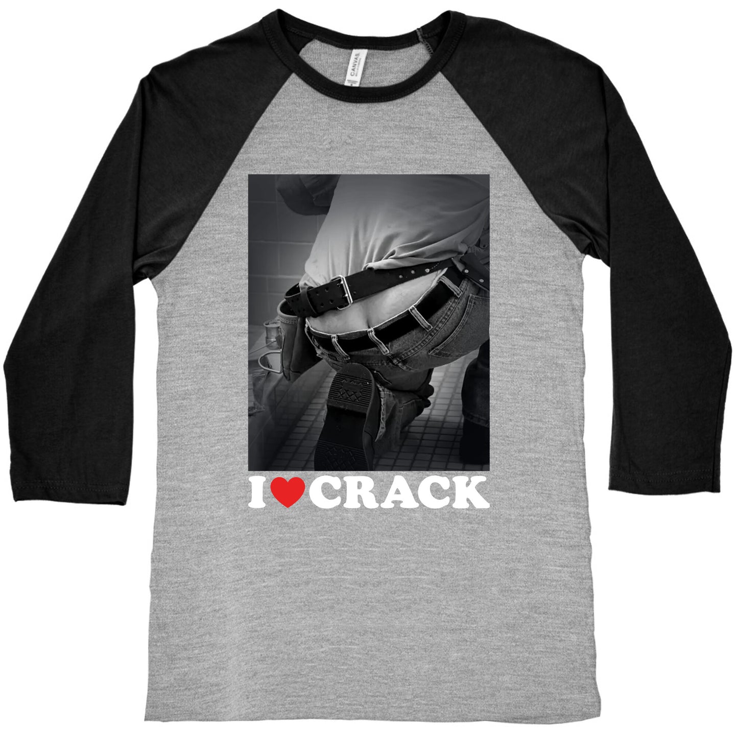 I Love Crack Baseball Tee