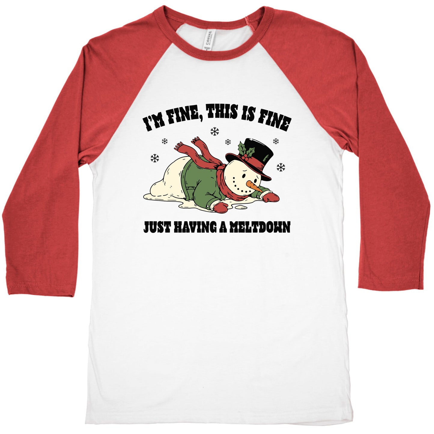 Just Having A Meltdown Baseball Tee