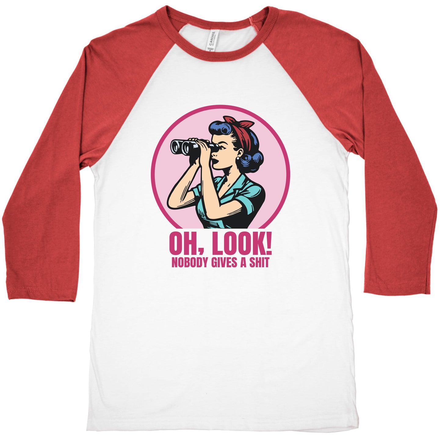 Nobody Gives A Shit Baseball Tee