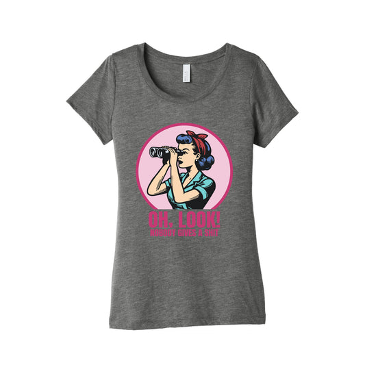 Nobody Gives A Shit Womens Triblend Tee