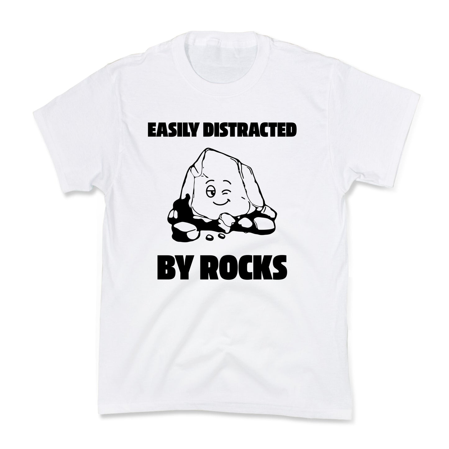 Easily Distracted By Rocks Kids Tee