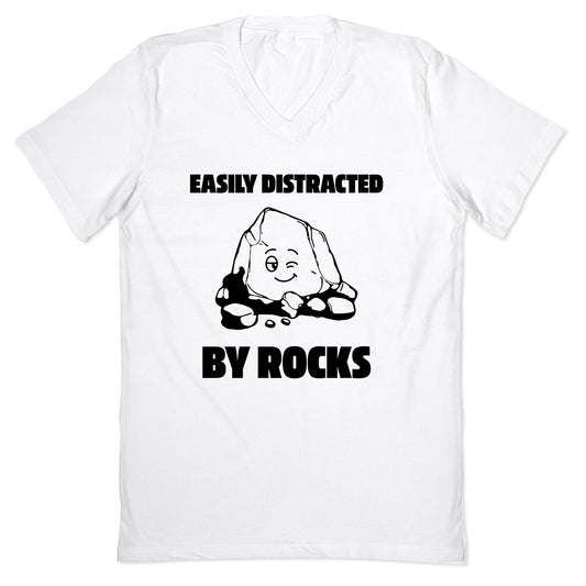 Easily Distracted By Rocks V-Neck
