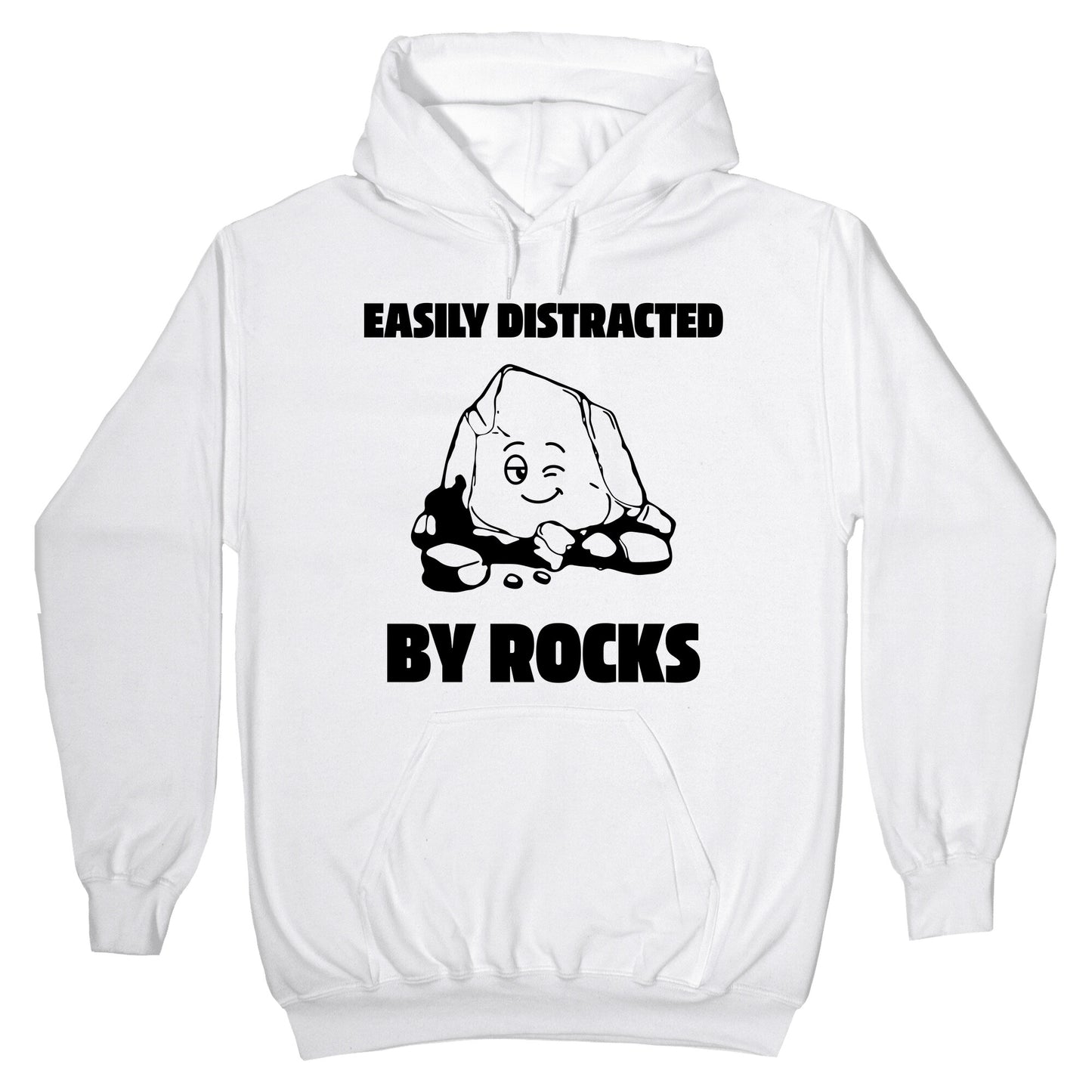 Easily Distracted By Rocks Hoodie