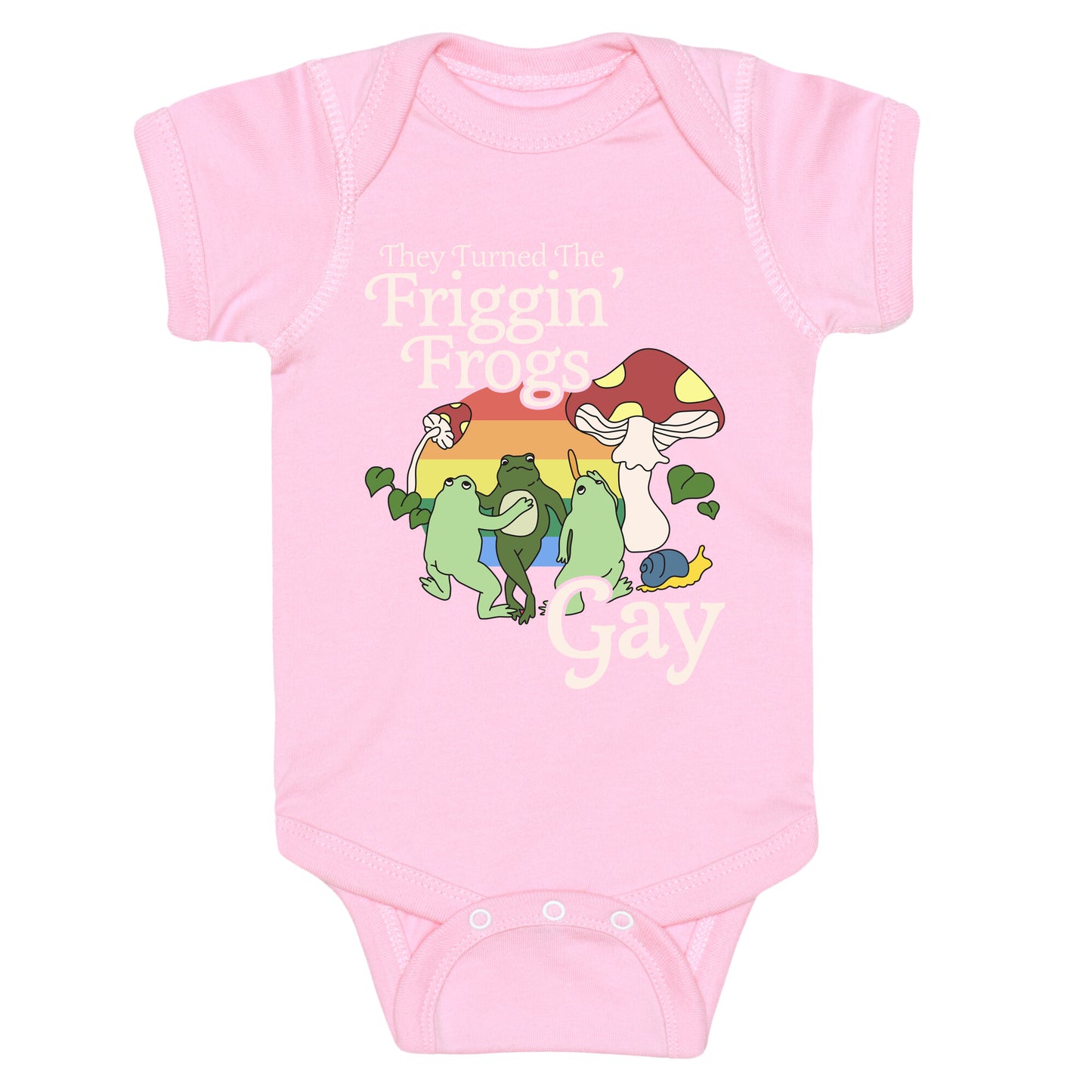 Gay Frogs Baby One-Piece