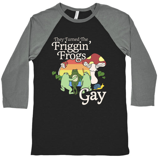 Gay Frogs Baseball Tee