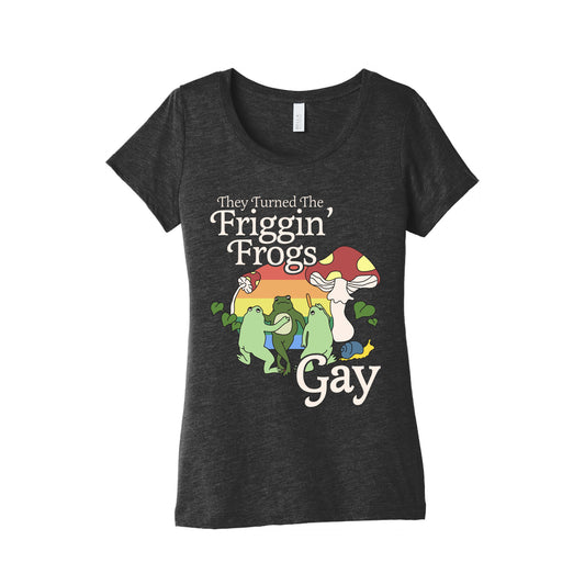 Gay Frogs Womens Triblend Tee