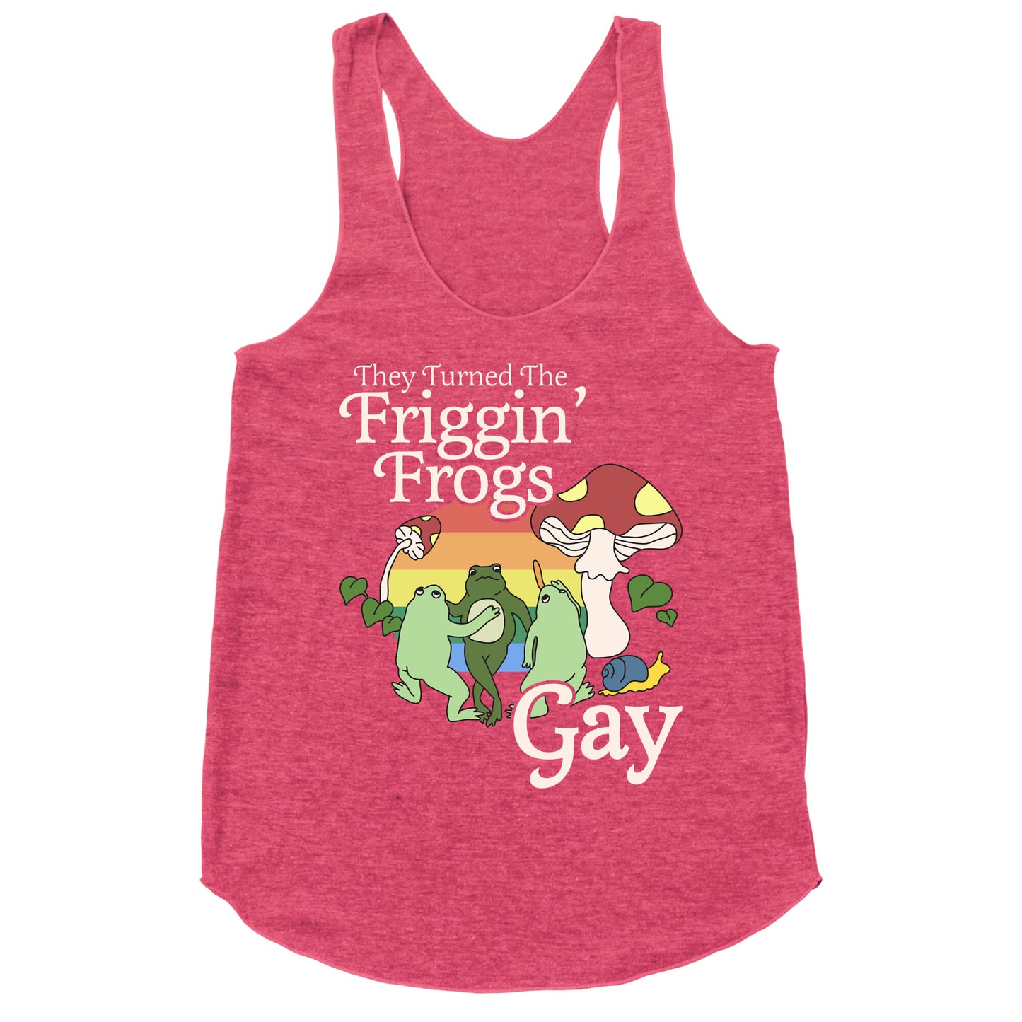 Gay Frogs Racerback Tank