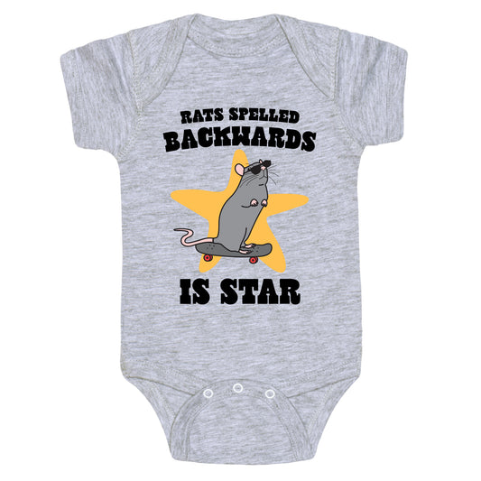 Rats Spelled Backwards is STAR Baby One-Piece