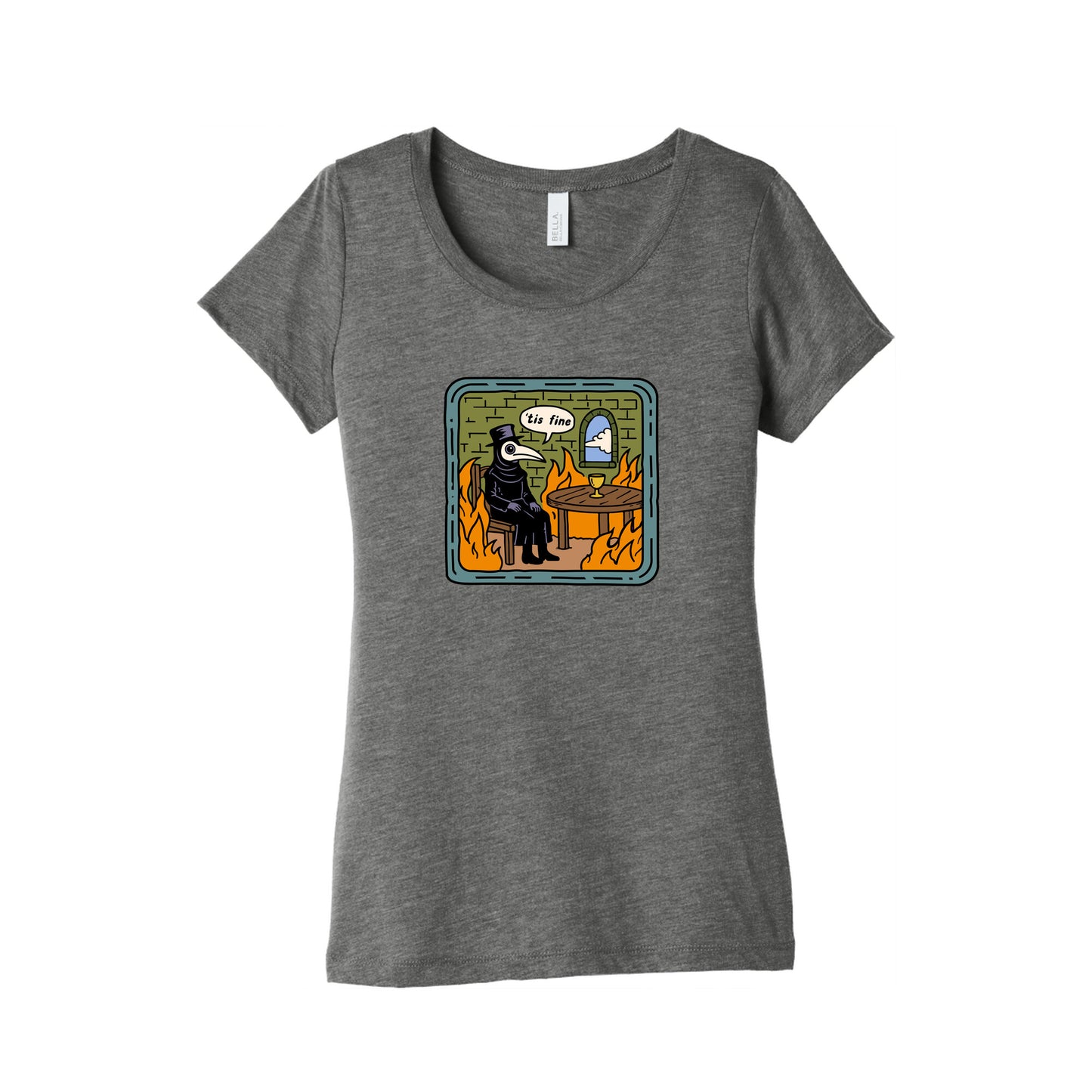 Tis Fine Womens Triblend Tee