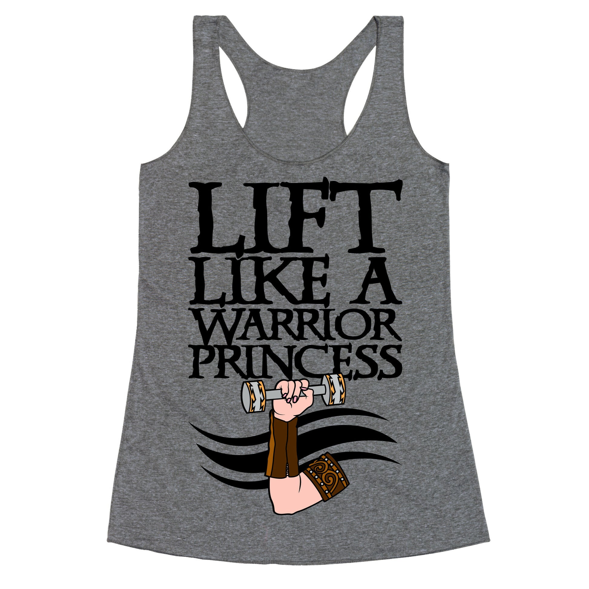 Lift Like A Warrior Princess Racerback Tank
