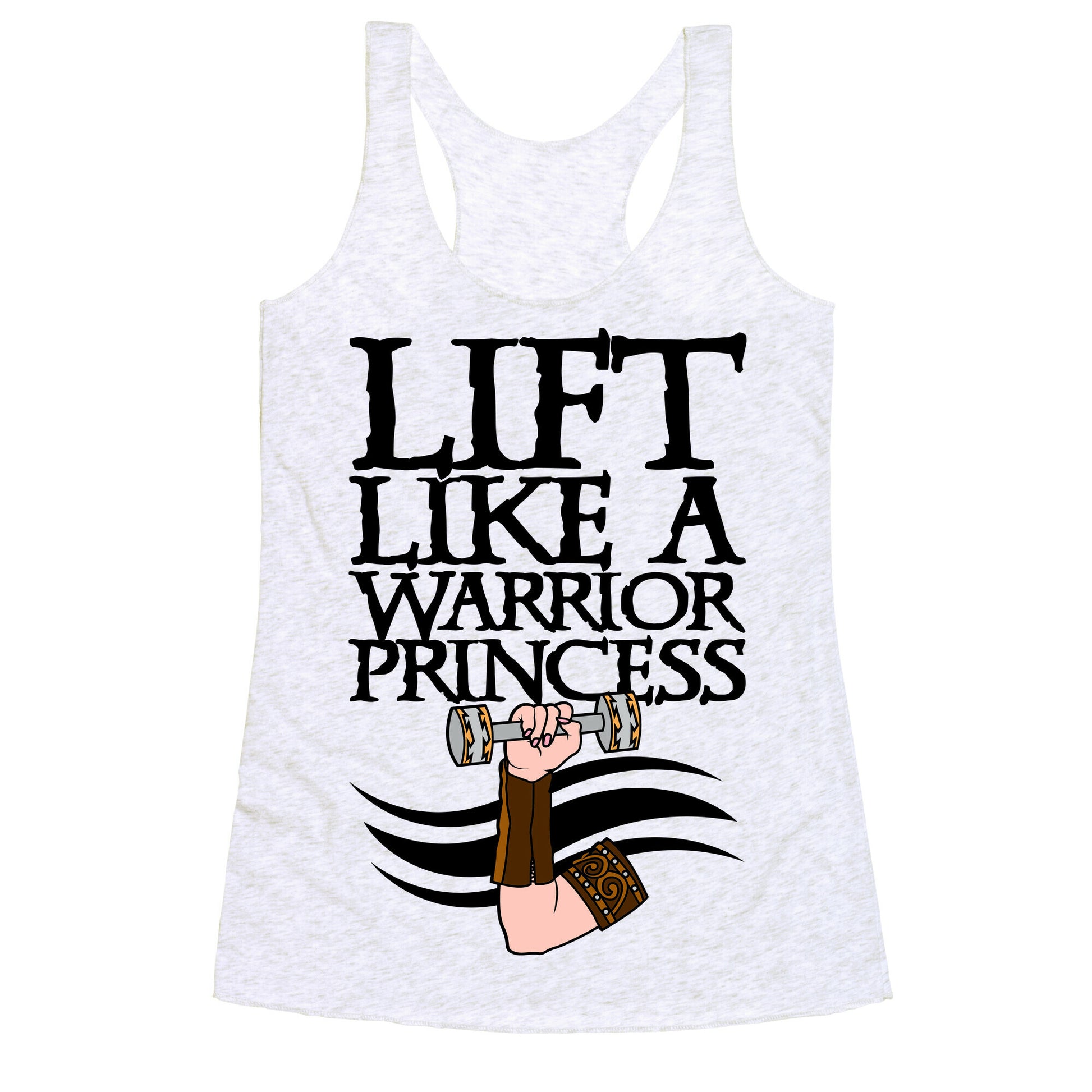 Lift Like A Warrior Princess Racerback Tank