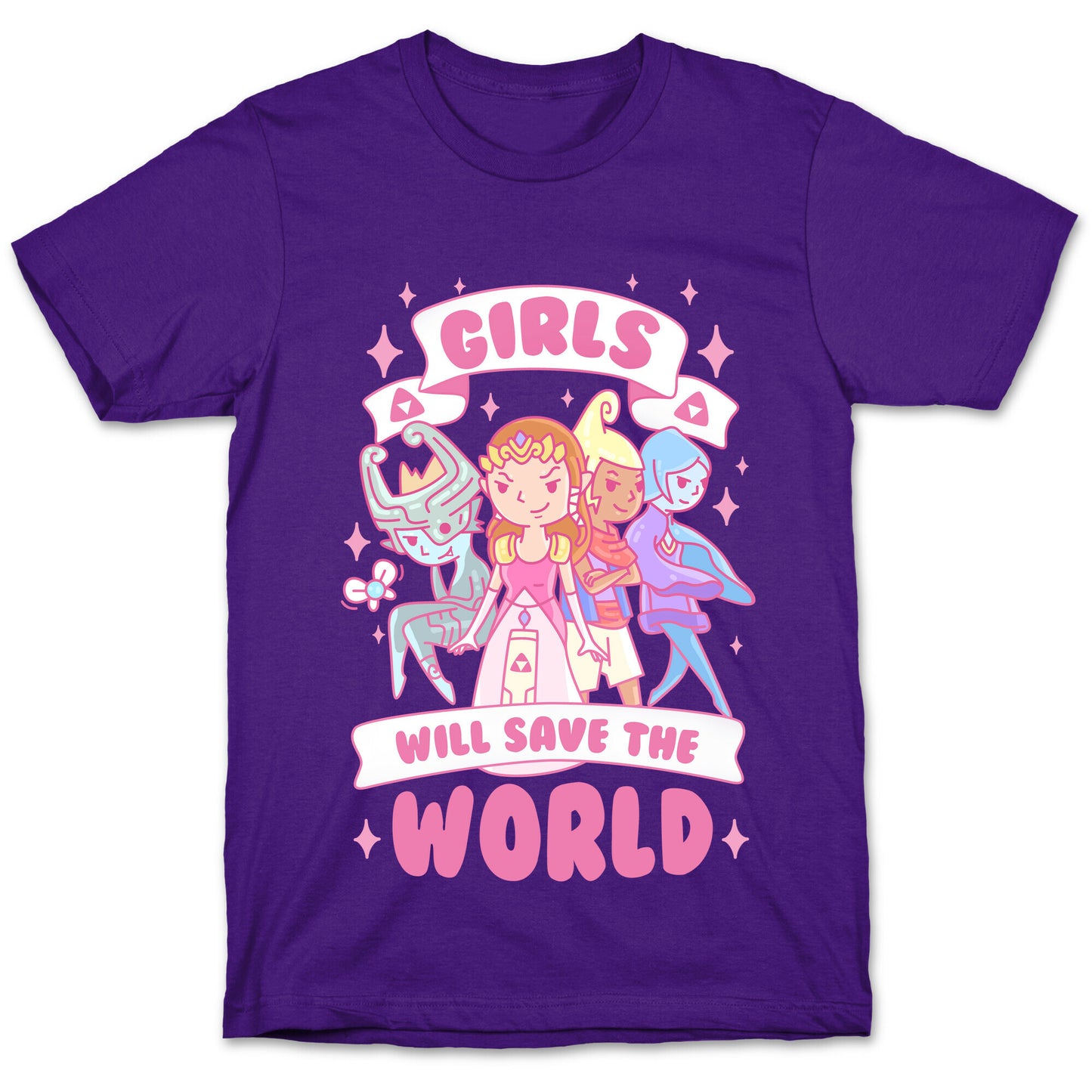 Zelda Girls Will Save The World Parody T-Shirt