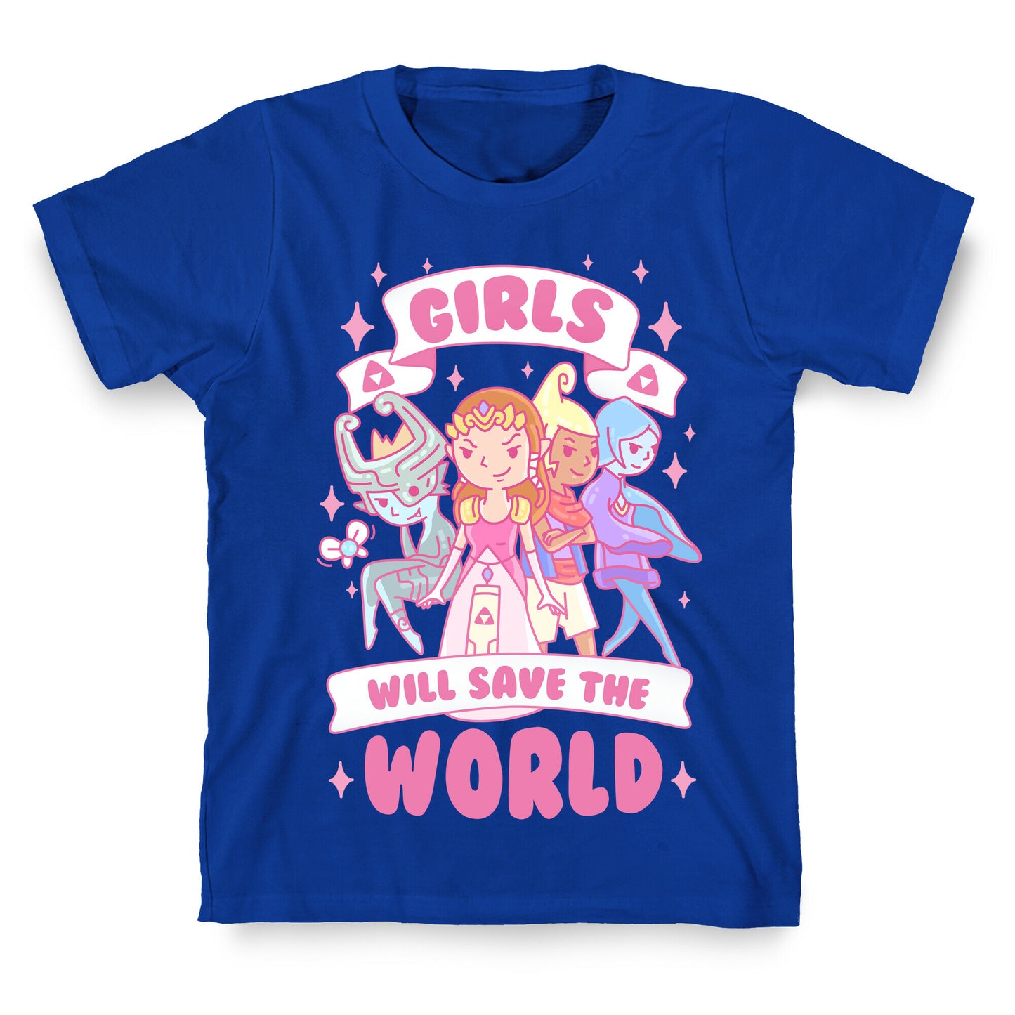 Zelda Girls Will Save The World Parody T-Shirt