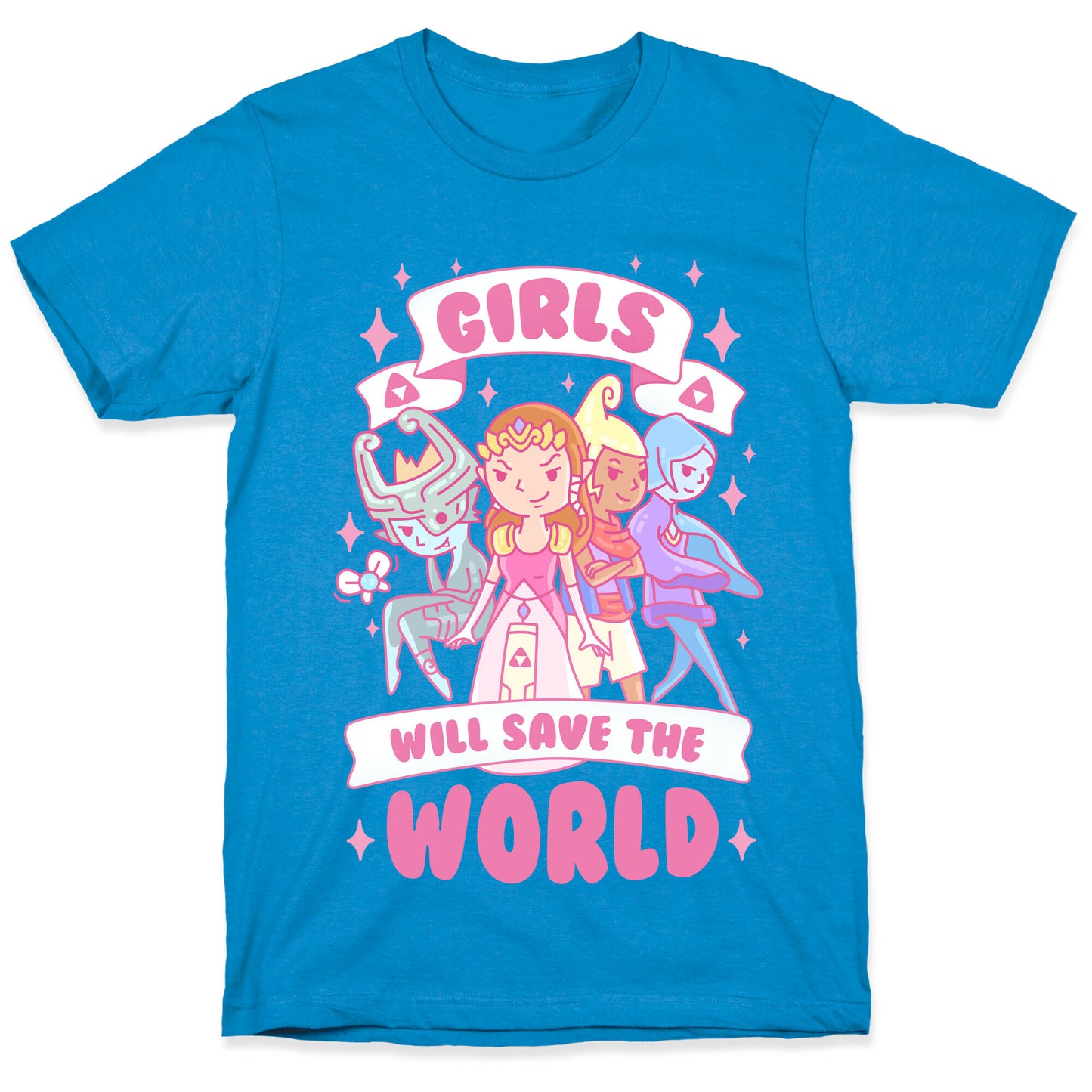 Zelda Girls Will Save The World Parody T-Shirt