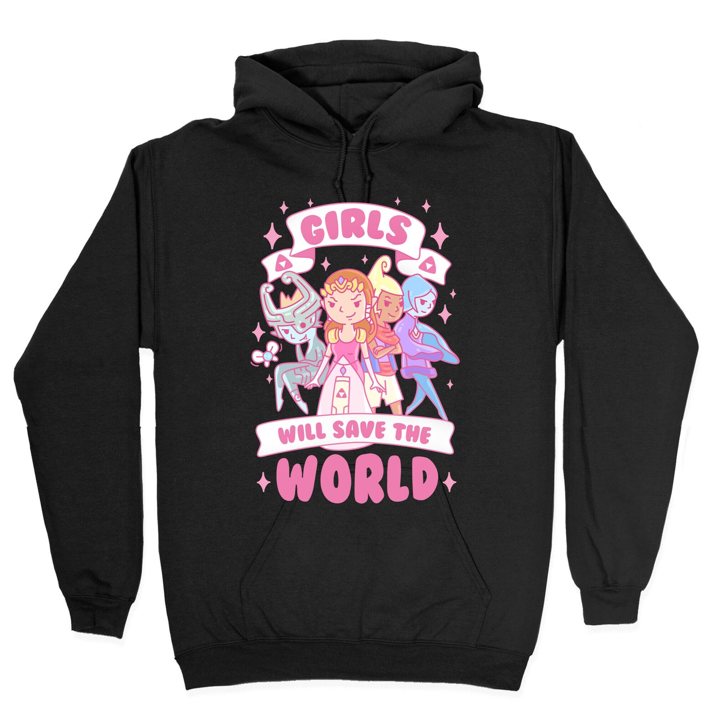 Zelda Girls Will Save The World Parody Hoodie