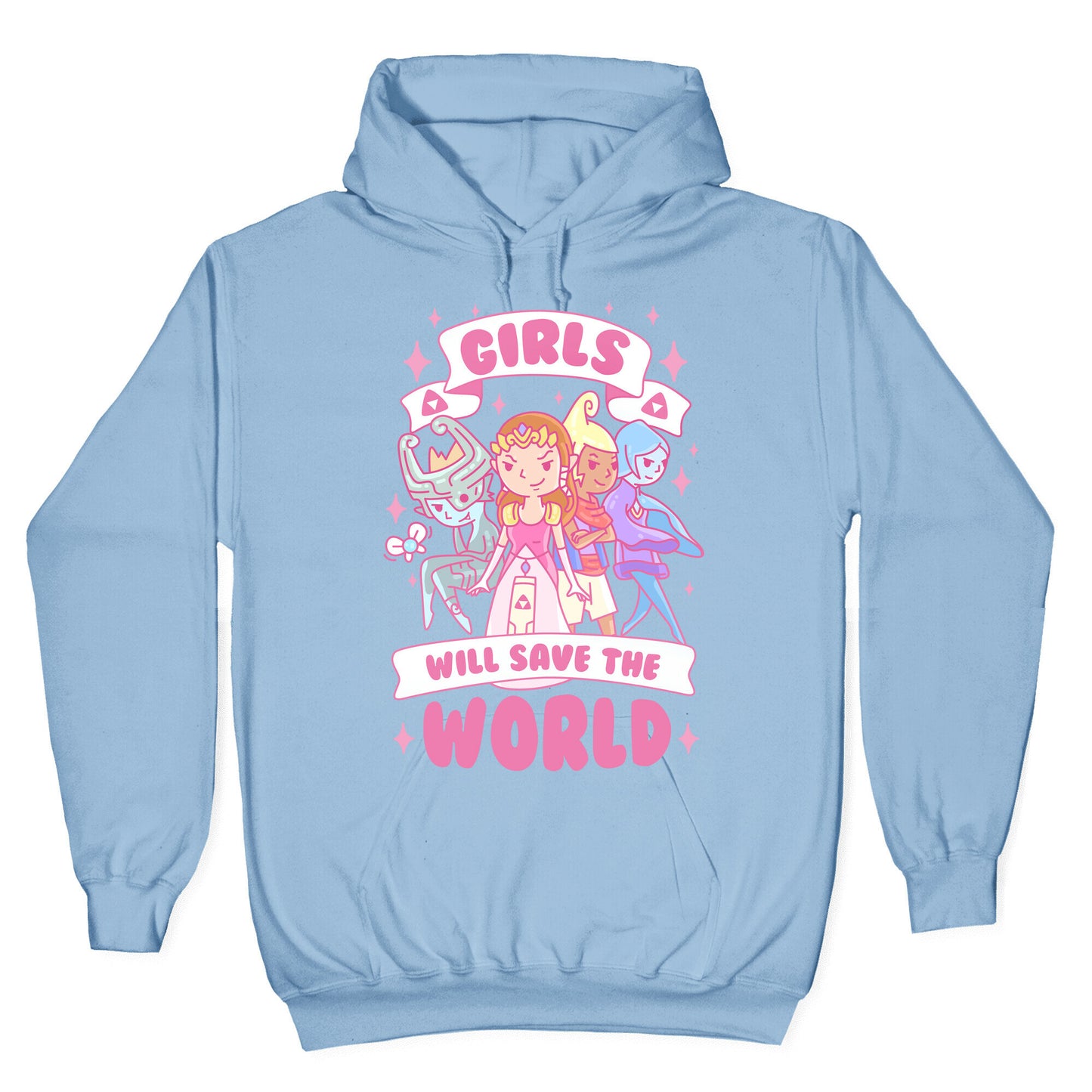 Zelda Girls Will Save The World Parody Hoodie