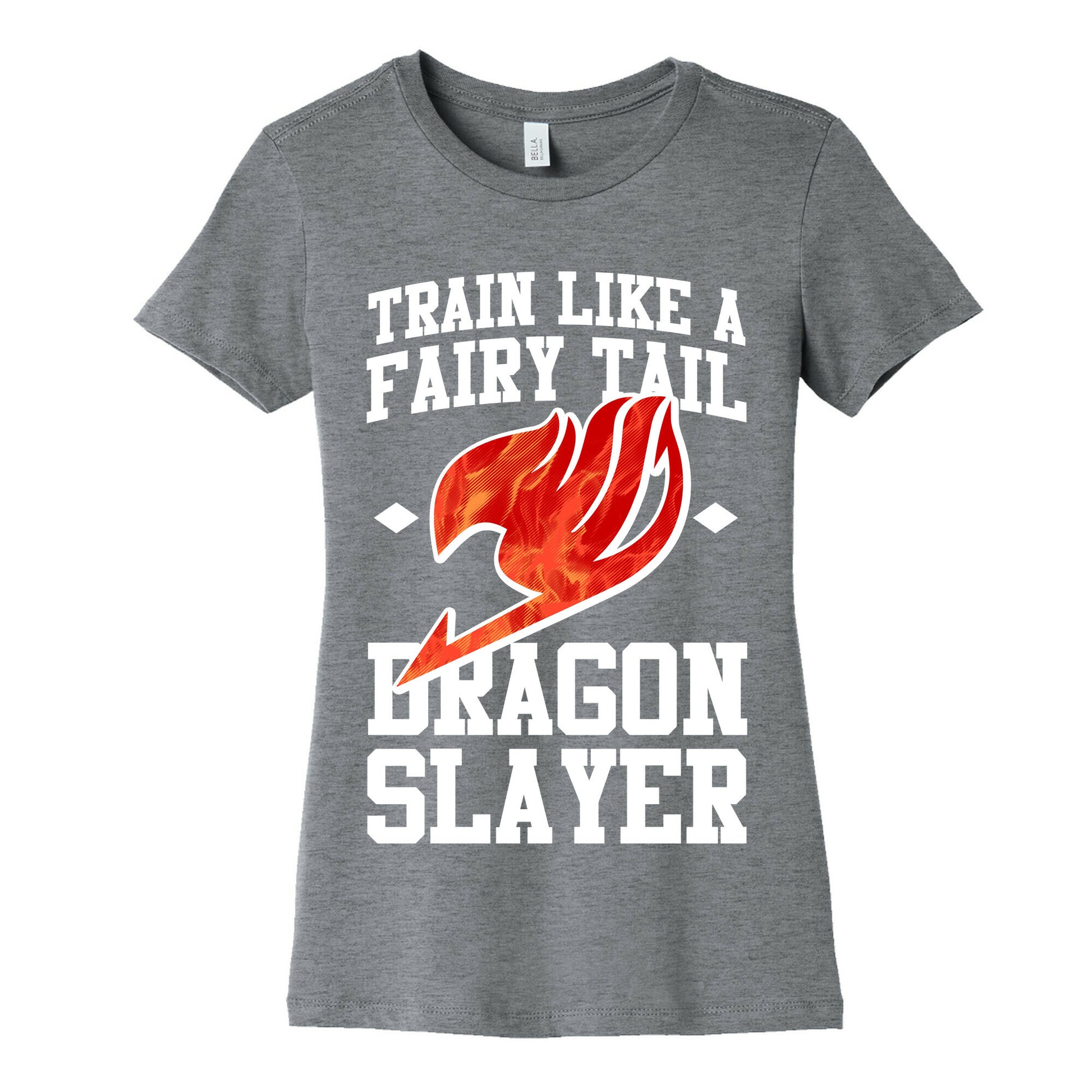 Train Like a Fairy Tail Dragon Slayer (Natsu) Women's Cotton Tee