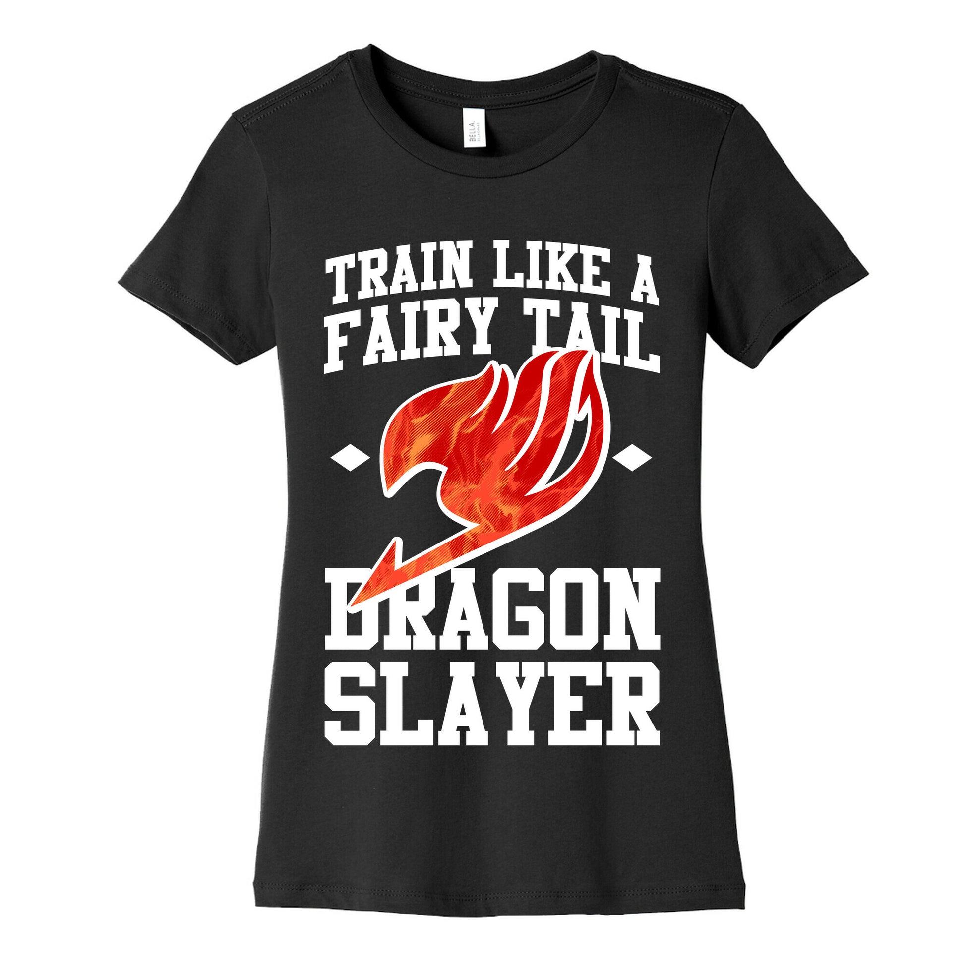 Train Like a Fairy Tail Dragon Slayer (Natsu) Women's Cotton Tee