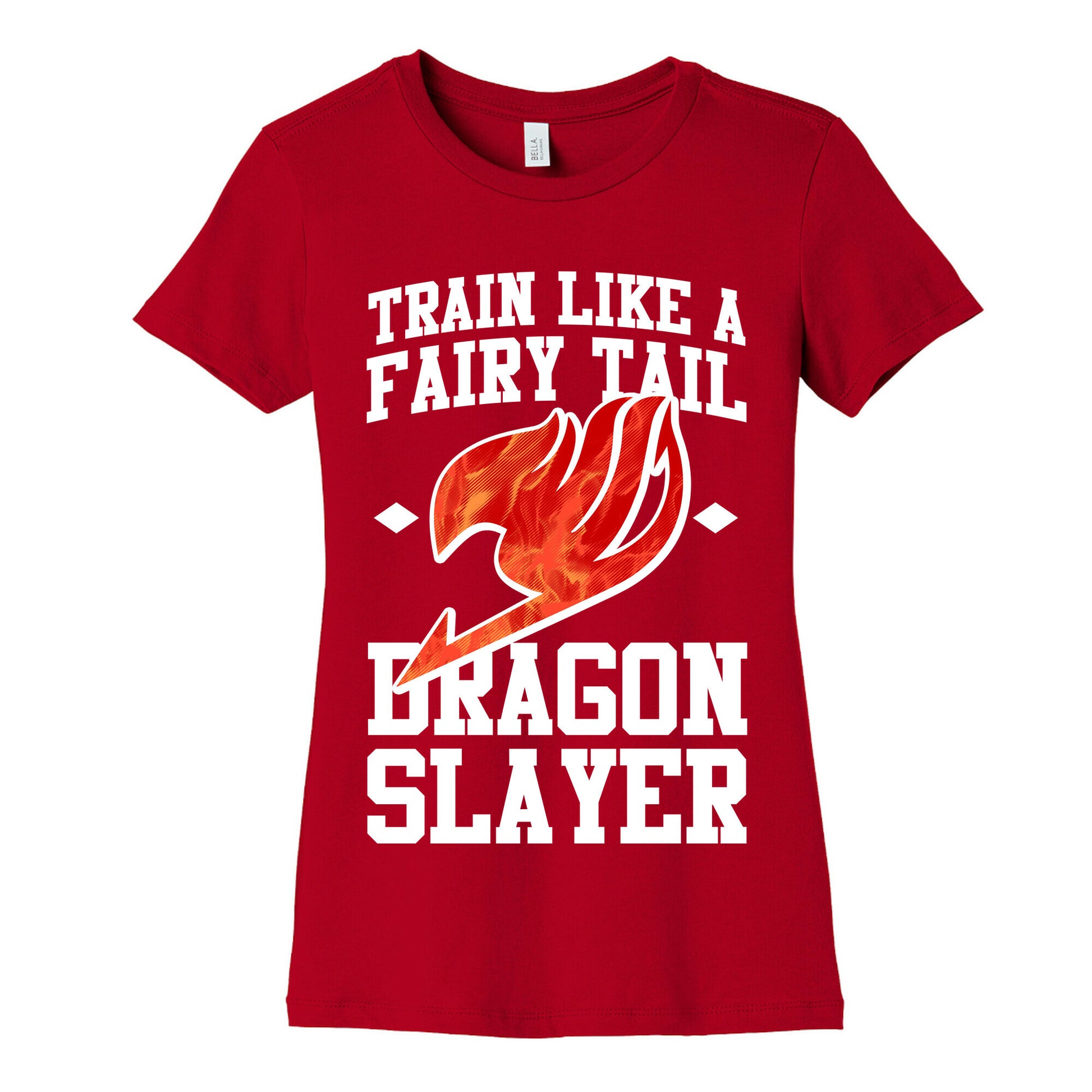 Train Like a Fairy Tail Dragon Slayer (Natsu) Women's Cotton Tee