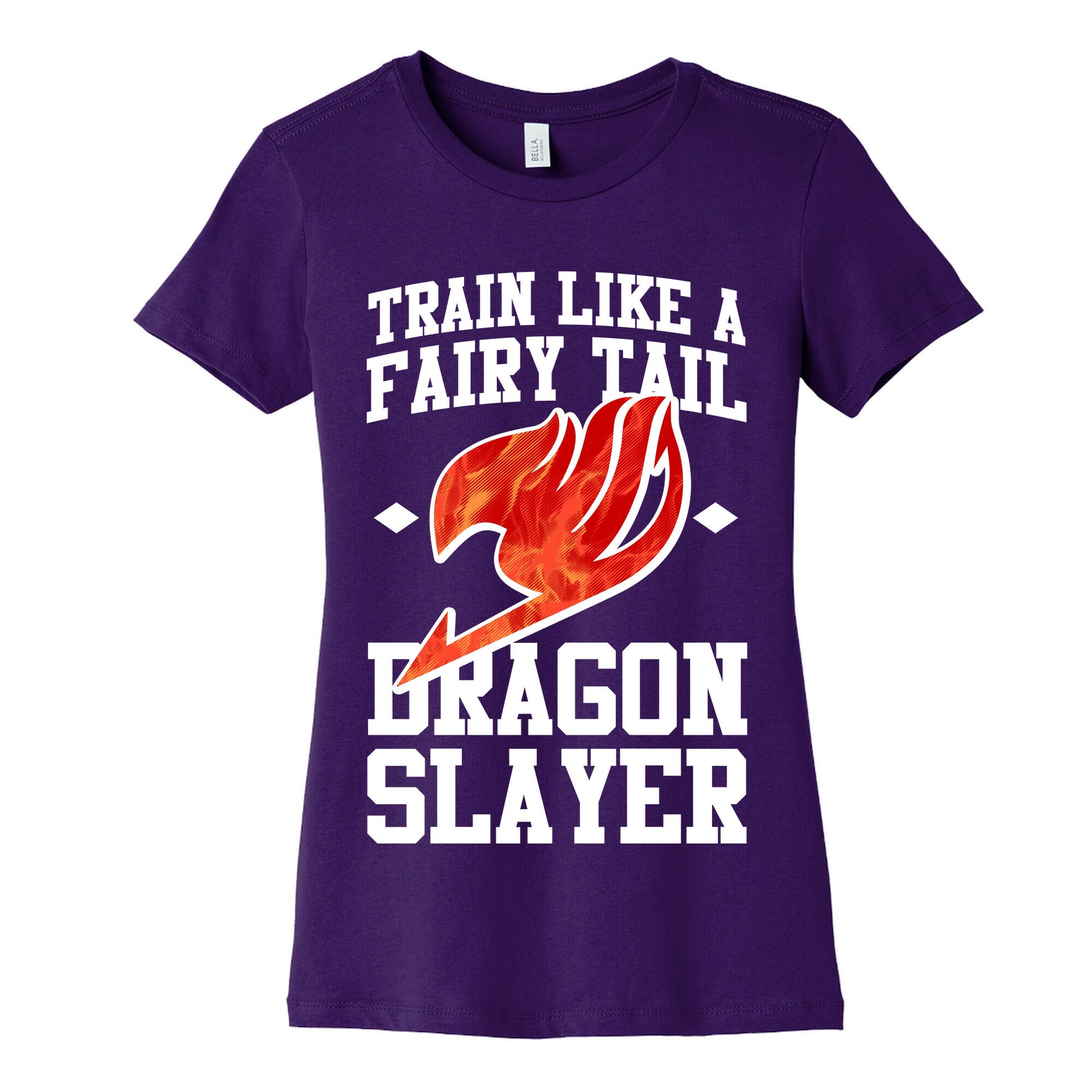 Train Like a Fairy Tail Dragon Slayer (Natsu) Women's Cotton Tee