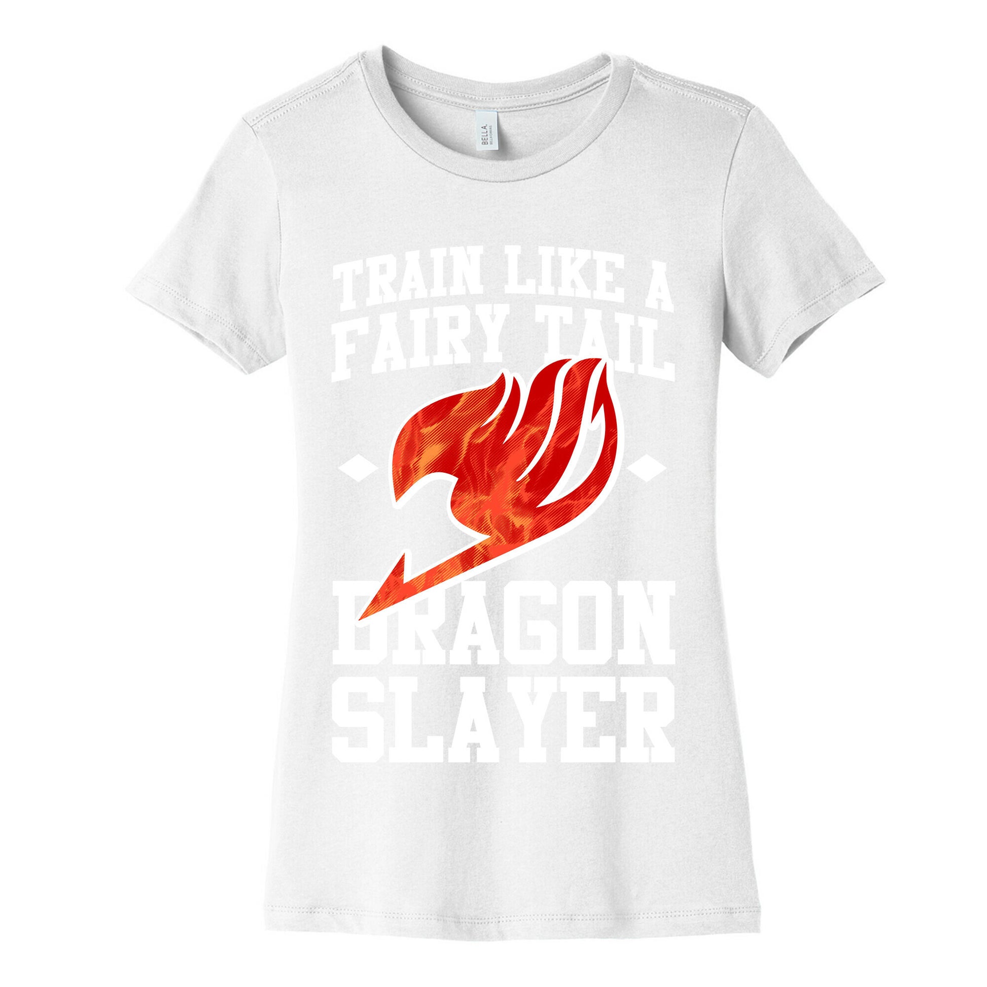 Train Like a Fairy Tail Dragon Slayer (Natsu) Women's Cotton Tee