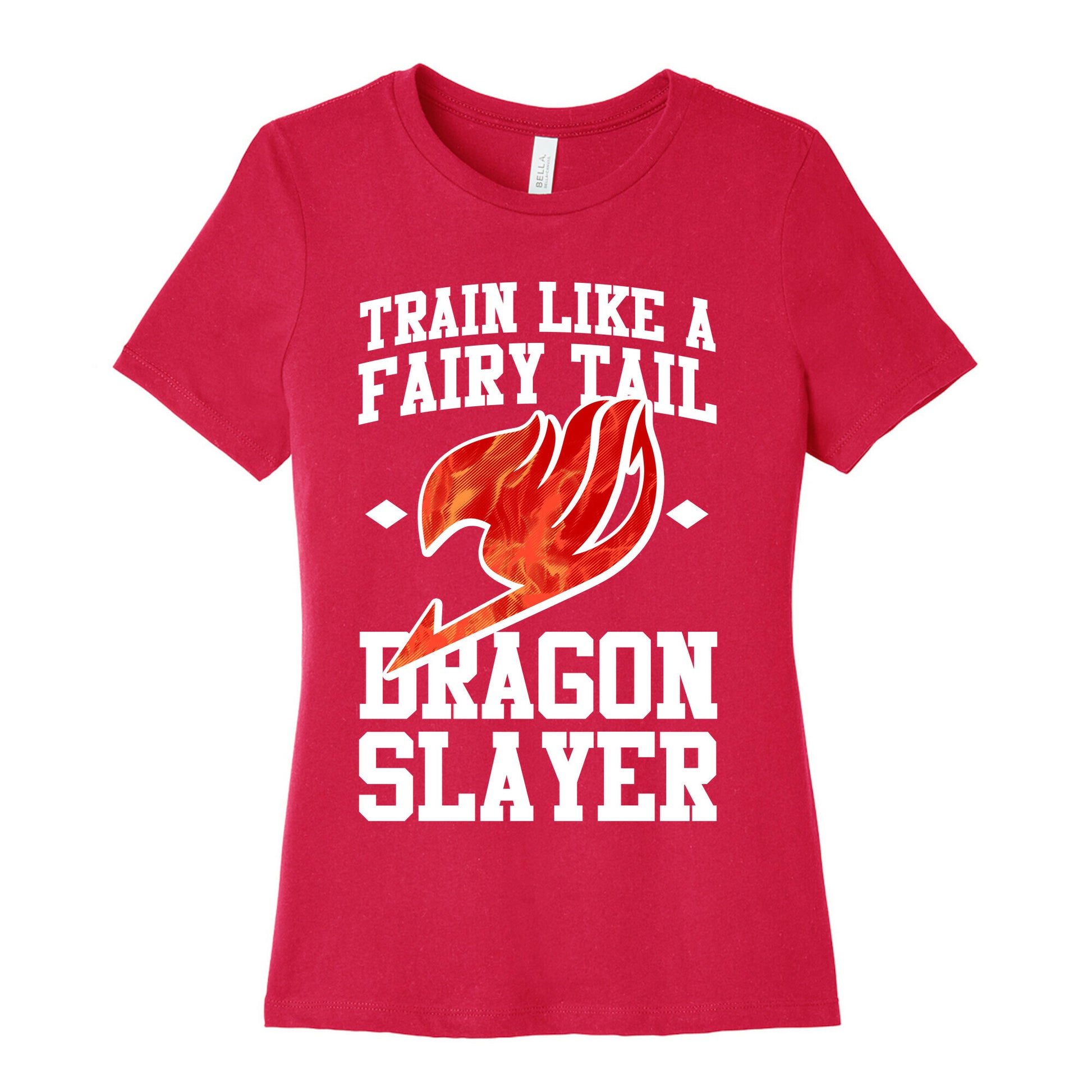 Train Like a Fairy Tail Dragon Slayer (Natsu) Women's Cotton Tee