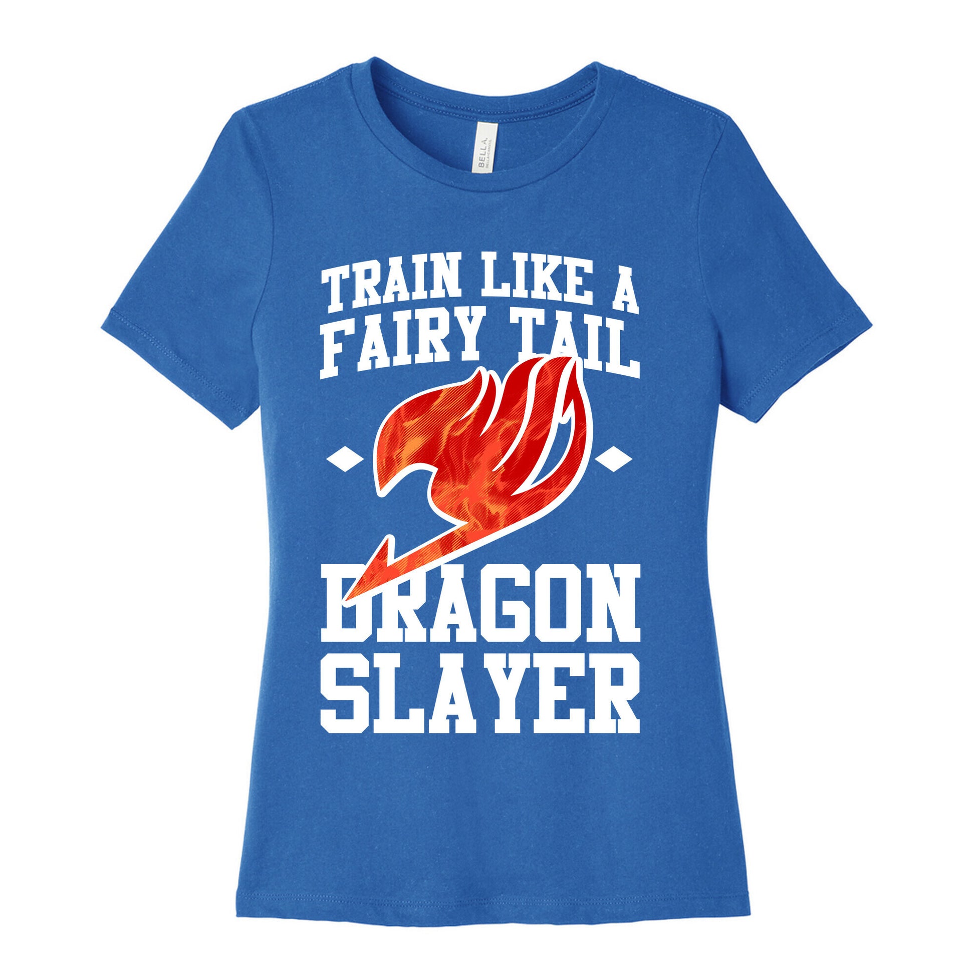 Train Like a Fairy Tail Dragon Slayer (Natsu) Women's Cotton Tee
